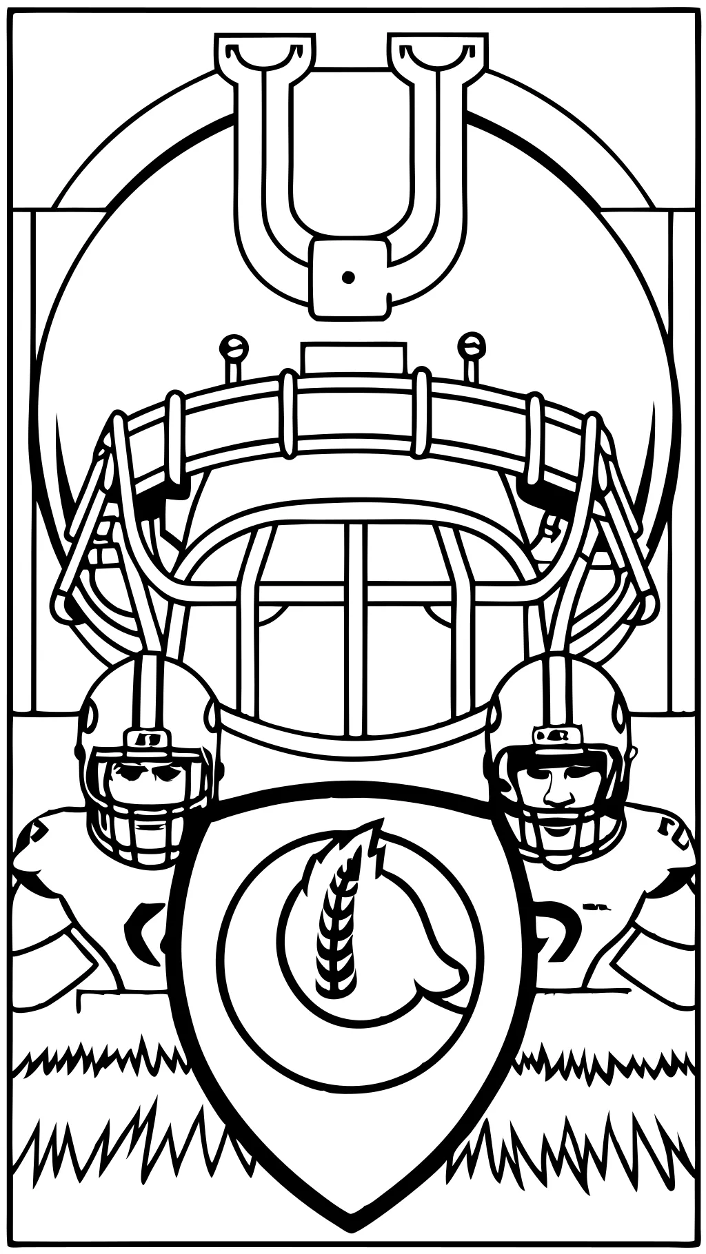 coloriages de football des Colts